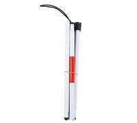 Baxnore Palabra para Caminar Reflectante de caña Plegable para una aleación de Aluminio Blanca y roja de Aluminio Blanco y con discapacidad Visual.