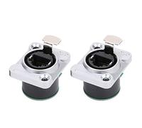 Baxnore Panel PCB RJ45 de 2 Piezas, Material Aislante Duradero ignífugo, Moldeado por inyección de Alta precisión para Equipos de Redes de aviación, 8 núcleos, aleación de Zinc y c