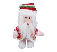 Baxnore Papá Que Camina, muñeco de Peluche eléctrico de Papá Que Canta, 28,5 cm, con música y luz, para decoración del hogar, Vacaciones, Mesa con Manto navideño