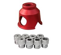 Baxnore Perforadora de orificios rectos para carpintería profesional, posicionador de perforación de precisión, kit de plantilla de guía vertical con 8 bujes de taladro de 3 a 10 m