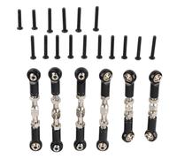 Baxnore Piezas de actualización de montaje de base de varilla de tracción de metal de montaje de varilla RC para coche 1/10 RC Senton Granite Big Rock Typhon Aleación de aluminio (negro)