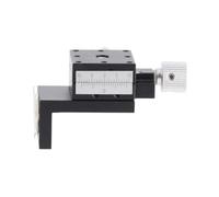 Baxnore Plataforma de ajuste manual de etapa lineal de eje Z de precisión Mesa deslizante de de milano de aleación de aluminio de 25x25 mm para equipos ópticos de laboratorio y di