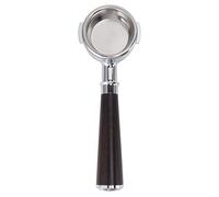 Baxnore Portafilter sin fondo, portafilter de café de aleación de aluminio con cesta de filtro, amplia compatibilidad para una herramienta de extracción (Ramita de ácido rojo) (Rama de ácido negro)