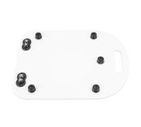 Baxnore Práctica bandeja deslizante Elegante bandeja deslizante para electrodomésticos de cocina con asa y almohadillas protectoras para licuadora TM5 TM6 Uso sin esfuerzo Mango co (Blanca)