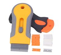 Baxnore Professional Scraper Tool Set 22Pcs Double Edged Scraping Blades for Stubborn Glue Sticker Removal on Glass Metal Tile ABS Plastic Durable Construction