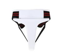Baxnore Protector de Coquilla de Artes Marciales para Mujer Copa Protectora de Cuero PU Premium con Diseño Ergonómico para Entrenamiento de Taekwondo Boxeo Karate Sanda Color Blanc (Metro)