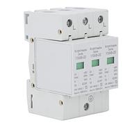 Baxnore Protector Protección contra Rayos Carcasa de PC ignífuga trifásica Montaje en riel de Respuesta rápida para Oficina en casa Dispositivo SPD Seguro para riel eléctrico de 42