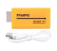 Baxnore PS2 Adaptador convertidor de Video HDMI Salida compuesta 7x3,5x1,5 cm Convertidor de Audio y Video de Alta definición para Consola de Juegos Entretenimiento en el hogar AB