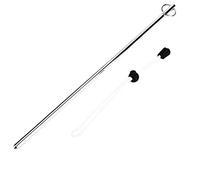 Baxnore Puntero de Buceo Profesional de aleación de Aluminio con cordón de paracaídas Herramienta subacuática Dispositivo de interacción de Vida Marina para Buzos esnórquel 35 cm P (Plata (con