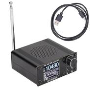 Baxnore Receptor de de Onda Corta FM Am Profesional, Banda Ancha portátil de 150 KHz a 108 MHz con indicador de Intensidad de señal para el hogar, Viajes al Aire Libre, Carcasa de
