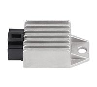 Baxnore Rectificador universal del regulador de voltaje de la motocicleta 12 V 4 pines Estabilizador de corriente de alto rendimiento para scooter ATV ciclomotor GY6 motor 50 150