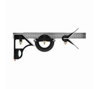 Baxnore Regla de ángulo cuadrado de combinación ajustable profesional de 300 mm Herramienta de medición de acero inoxidable con indicador de nivel para ingenieros Carpinteros Carpi (Combinación