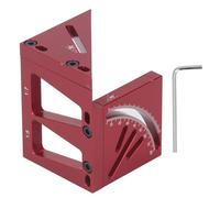 Baxnore Regla de medición de múltiples ángulos 3D Transportador cuadrado de carpintería de aleación de aluminio resistente para marcado de ángulos de precisión y proyectos de carpi