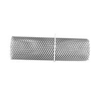 Baxnore Rejilla Central delantera para coche, estructura estable de malla rómbica, ajuste Universal de aluminio para coches, marco para luz antiniebla de red Central delantera (Plata)