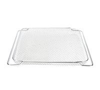 Baxnore Rejilla para horno de acero inoxidable Rejilla para parrilla de enfriamiento para hornear resistente Rejilla de cocción multiusos para asar Hornear Freír al aire 36x30 cm A