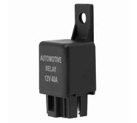 Baxnore Relé de ventilador automotriz de alta resistencia, 12 V, 40 A, repuesto de plástico ABS, diseño cerrado, relé de ventilador de refrigeración de alto rendimiento para sistem