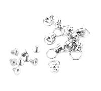 Baxnore Remaches de latón con cabeza redonda y cierre de rosca, de primera calidad, para manualidades en cuero, ideales para bolsos, cinturones y accesorios. Material: latón. Color