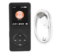 Baxnore Reproductor MP3 MP4 Reproductor de música HiFi portátil liviano con función de Diccionario para Uso Diario Viajes Plástico Negro 9x4x1cm