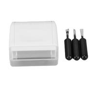 Baxnore Rodillo de tinta protector de identificación, tamaño grande, compacto, portátil, diseño ergonómico, sello de robo de identidad con tinta reemplazable para facturas, etiquet