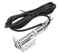 Baxnore Sensor de temperatura infrarrojo sin contacto Transmisor de alta precisión 4 20 mA 10 30 VCC para uso industrial de alimentos Cable de acero inoxidable de 18 mm y 1,5 m (0~600℃)