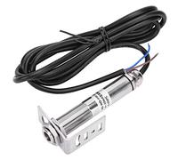 Baxnore Sensor de temperatura infrarrojo sin contacto Transmisor de alta precisión 4 20 mA 10 30 VCC para uso industrial de alimentos Cable de acero inoxidable de 18 mm y 1,5 m (0~500℃)
