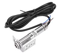 Baxnore Sensor de temperatura infrarrojo sin contacto Transmisor de alta precisión 4 20 mA 10 30 VCC para uso industrial de alimentos Cable de acero inoxidable de 18 mm y 1,5 m (0~100℃)