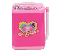 Baxnore Simulación Lavadora Eléctrica Mini Lavandería Automática con Puerta Ligera y Transparente para Aprender a Jugar Durable No Plástico 10x7cm
