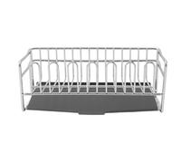 Baxnore Soporte de Esponja de Fregadero de Acero Inoxidable 304, Estante de Fregadero autocontratante con Almohadillas sin Deslizamiento, Organizador de encimera para cepillos sumi