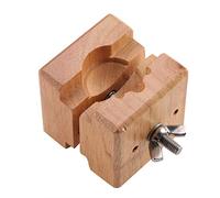 Baxnore Soporte para movimiento de reloj, abrazadera de madera para reparación de relojes, soporte extensible herramienta para relojero, tornillo de banco para reparación de relojes
