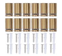 Baxnore Standoff Screw Mounting Screw Wall Mount Sign Screw Heavy Duty Stainless Steel Fastener Set for Securely Hanging Signs Photos Artwork in Home Office Retail Spaces Brushed G