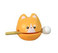 Baxnore Tambor de pescado Zen Block, bonito instrumento de percusión para meditación, alivio del estrés, decoración del hogar, oficina, adorno de escritorio calmante mental (UNA)