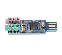 Baxnore Tarjeta de Sonido USB sin Controlador CM108 Adaptador de Audio Externo Interfaz de Audio compacta portátil Plug and Play para computadora portátil de Escritorio