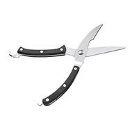 Baxnore Tijeras de cocina profesionales de acero inoxidable, resistentes, multiusos, con resorte para cortar carne, aves de corral, huesos de pescado, afiladas, duraderas, resisten