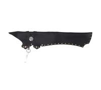 Baxnore Tiro con Flecha aljaba Cuero de PU Bolsa de Soporte de Flecha Ligera Vintage con Hebilla de Metal para Practicar Objetivos al Aire Diseño Universal Duradero para arqueros (Negro)