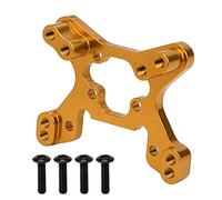 Baxnore Torre de Choque Delantero Aleación de Aluminio Actualización CNC Mecanizado Precisión Rendimiento Fit LC 1/14 Off Road RURGGY Rally Car Accesorios RC Silver Blue Red Opcional (Oro)
