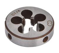 Baxnore Troquel de rosca Acero de aleación G1/4 5 orificios para virutas Herramienta de roscado de tuberías de alta precisión para plomería y accesorios de tuberías Construcción du