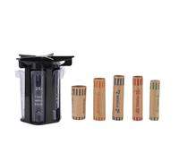 Baxnore Tubo clasificador de cambio 5 en 1 Organizador de contador de cambio manual de plástico Conteo y clasificación rápidos de dinero para minoristas Cajeros Cajeros de banco Ne