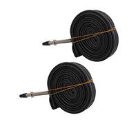 Baxnore Tubo interno de bicicleta 700x23c Butyl Gubas Válvula francesa 2 Pack Road Mountain Bicycle Tubo interior Tubo de choque duradero Comodidad Confort Pinte Resistente (700x23c Método Boca 48)