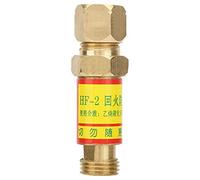 Baxnore Válvula de retención para supresor de retroceso de oxígeno y acetileno, construcción de latón de grado profesional, dispositivo de seguridad para antorcha de soldadura para (Dispositivo de