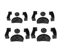 Baxnore Vice Jaw almohadillas, 4 sets Diseño de protección de caucho suave a prueba de skid, accesorios sin deslizamiento de 16 piezas para pequeños vicios paralelos y de mesa, evi