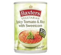 Baxters Vegetariano Picante Tomate Y Arroz Dulce Sopa 400G