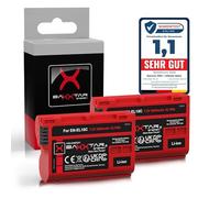 Baxxtar 2X Batería para Nikon EN-EL15c EN-EL15b EN-EL15 Batería 2600mAh | Compatible: Nikon 1 V1, D7000, D7100, D7200, D7500, D600, D610, D750, D780, D800, D810, D850, Nikon Z8, Z7 II, Z6II