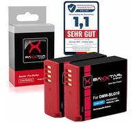 Baxxtar 2X DMW-BLG10E DMW-BLG10 Batería 1000mAh Compatible con Panasonic Lumix DC GX9 G110 G100 TZ202 d TZ101 TZ99 TZ91 GF3 GF5 GX7 GX80 LX100 II ZS70 ZS110 Leica C D Lux DMWBLG10 BLG10