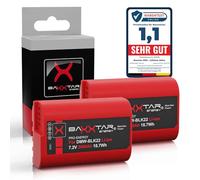 Baxxtar 2X DMW-BLK22 Batería 2600mAh con Sensor NTC y Carcasa V1 - Repuesto para Panasonic DMW-BLK22 - para Lumix DC-S9 S5 S5II S5IIX, G9 II, GH5 II, GH5S, GH6, GH7 - Doble Reserva para vídeo