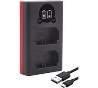 Baxxtar Cargador de batería NP-FZ100 (18582) - (USB, Dual, LCD, / Entrada USB-C y Micro-USB)