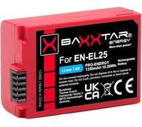 Baxxtar EN-EL25 Batería 1350mAh 7.6V Repuesto para Nikon EN-EL25a ENEL25 EN EL25 con Carcasa de protección y Sensor NTC Compatible con Nikon Z30 Z50 Z50II ZFC Z FC
