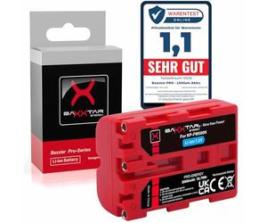 Baxxtar NP-FM500H Batería 2600mAh Compatible con Sony Alpha DSLR-A100 A200 A300 A350 A450 A500 A550 A560 A580 A700 A850 A900 SLT-A57 A65 A77 A99 A57K A65V A99 II FM500H FM-500H