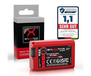 Baxxtar NP-FW50 Batería 1080mAh Compatible con Sony Alpha 7 7R 7II 7S A5000 A6000 A6300 A6400 A6500 A7 A7S A7R A7II ZV-E10 DSC RX10 Mark II III IV RX1R III DSC-RX1RM3 NEX 3 5 6 C3 F3 NPFW50