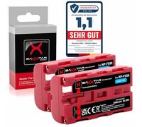 Baxxtar Pro NP-F550 NP-F570 Batería - 3500 mAh (2X) - Pilas LG Interior - CCD-RV100 CCD-RV200 CN-160 CN-216 CN-304 YN-300 VL-600 LED Video - Ninja Phone