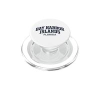 Bay Harbor Islands Florida Vintage Athletic Sports Design PopSockets PopGrip para MagSafe